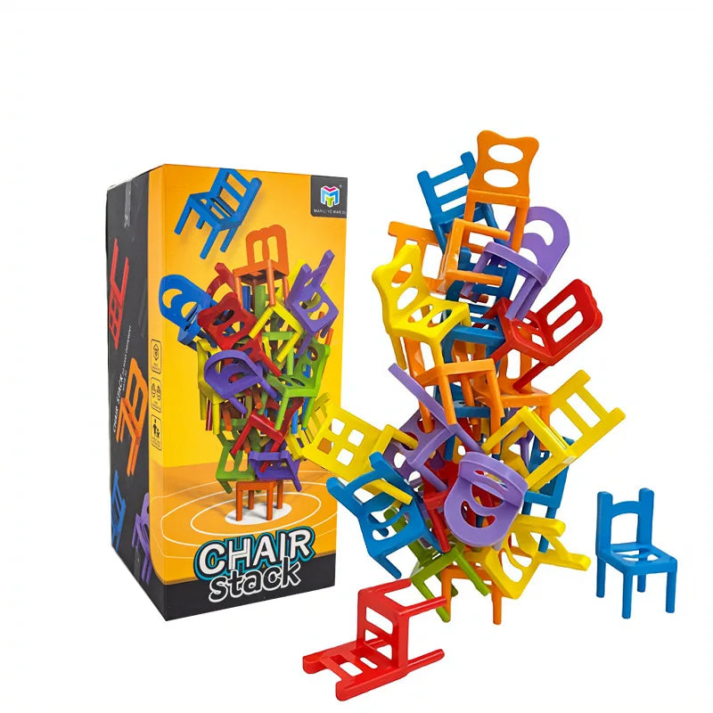Chair Stacking Game UK – Kids Balance Puzzle Party Game