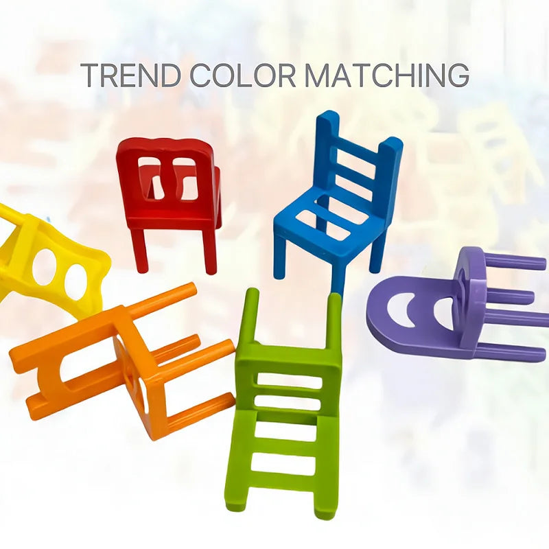Chair Stacking Game UK – Kids Balance Puzzle Party Game