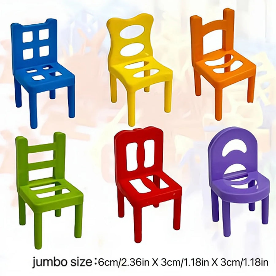 Chair Stacking Game UK – Kids Balance Puzzle Party Game