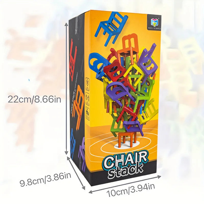 Chair Stacking Game UK – Kids Balance Puzzle Party Game