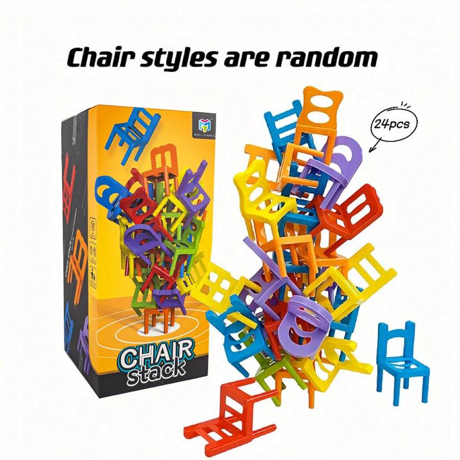 Chair Stacking Game UK – Kids Balance Puzzle Party Game