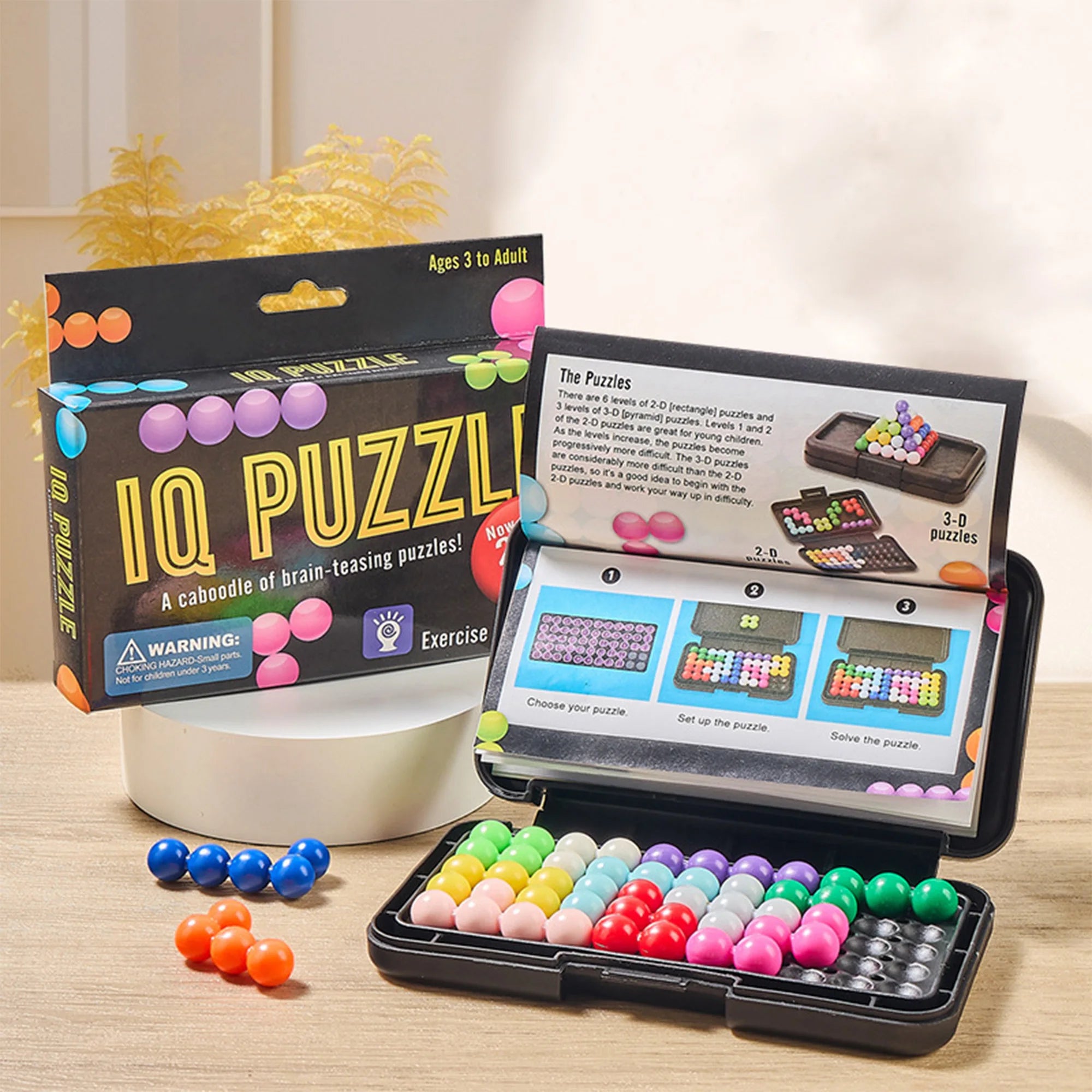 IQ Puzzle Game – 120 Brain Challenges (3D Logic Game)