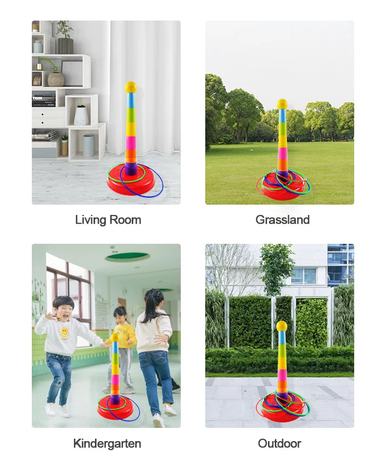Ring Toss Game UK – Kids Stacking Throwing Circle Game