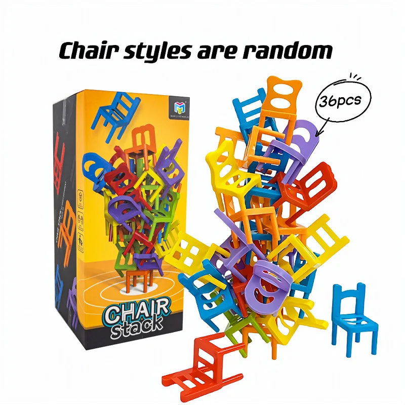 Chair Stacking Game UK – Kids Balance Puzzle Party Game